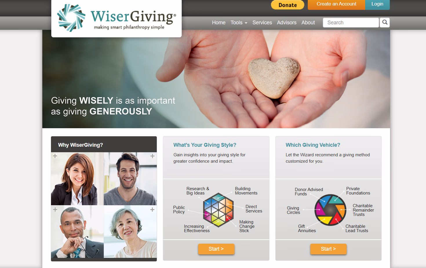 WiserGiving – Long-Term Technology Partnership for Philanthropic Impact